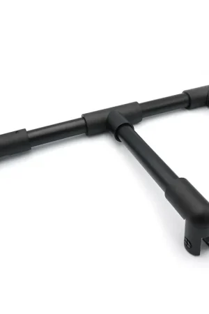 Bestel Nu Stabilisatiestang set rond glas/wand met T-adapter 1000 mm - Zwart