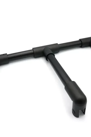 Beste Prijs Stabilisatiestang set rond glas/glas met T-adapter 1000 mm - Zwart