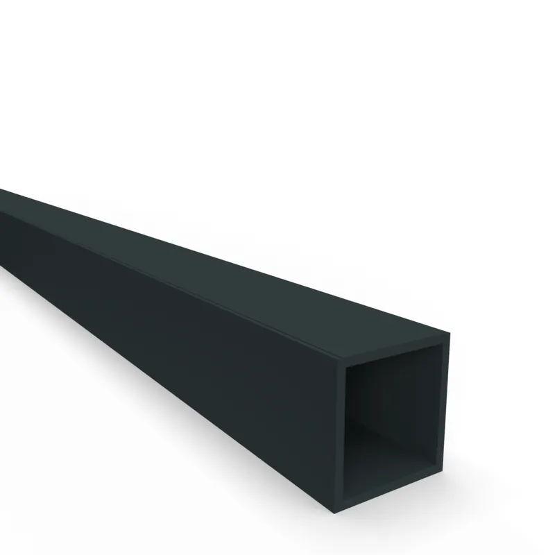 Veilige Betaling Stabilisatiestang vierkant losse stang - 1000 mm - Zwart