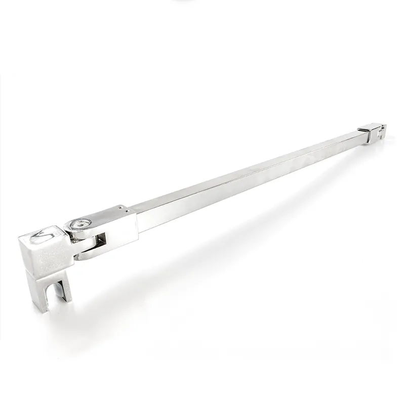 Bestel Nu Stabilisatiestang set vierkant glas/wand 500 mm - Chroom