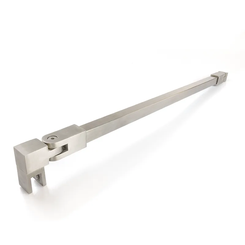 Veilige Betaling Stabilisatiestang set vierkant glas/wand 500 mm - RVS