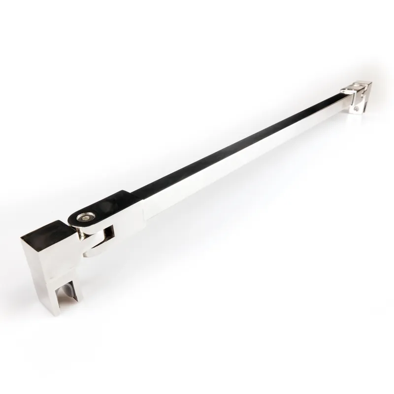 Betrouwbaar Stabilisatiestang set vierkant glas/glas 500 mm - Chroom