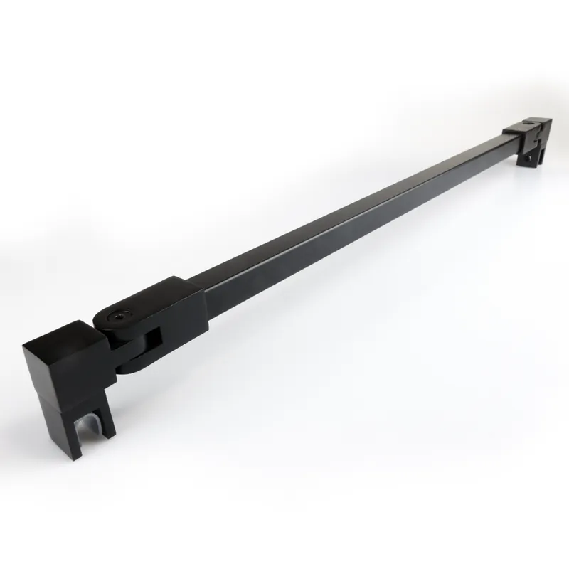 Stabilisatiestang set vierkant glas/glas 500 mm - Zwart Nu Kopen