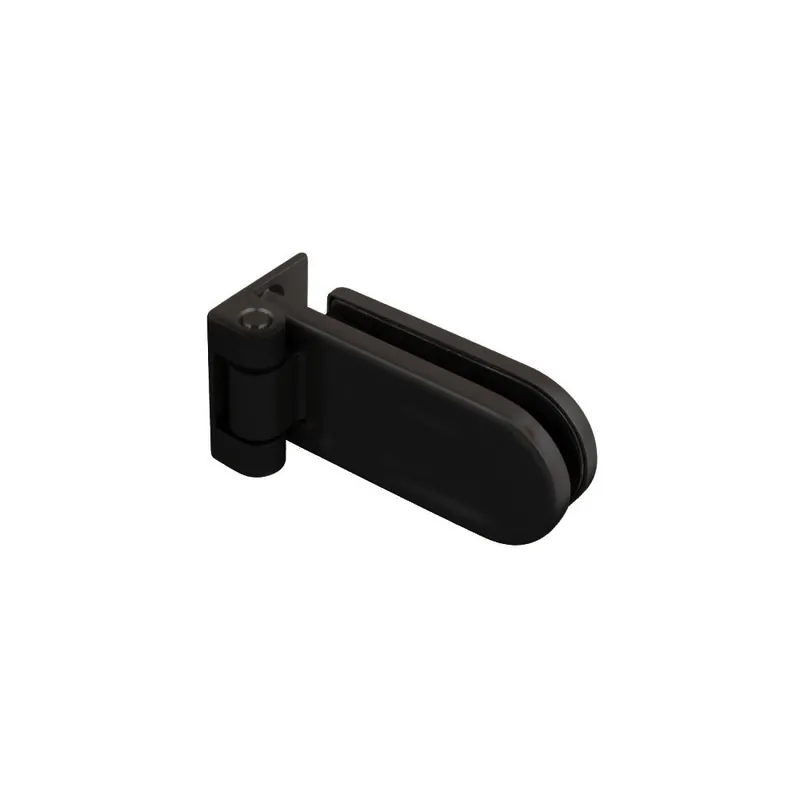 13200-PS glas/wand 90° enkelwerkend scharnier - Mat zwart Express Levering