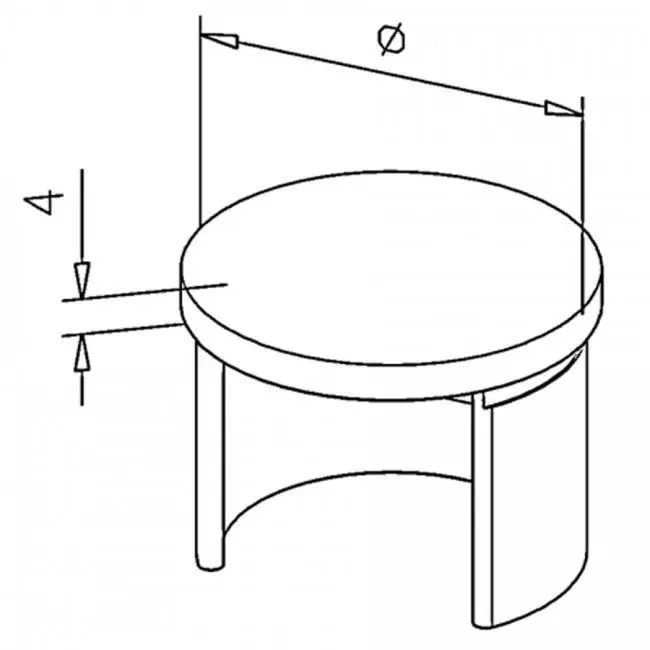 Celest eindkap U-profiel voor balustrade handrail rond 42,4 mm Superprijs