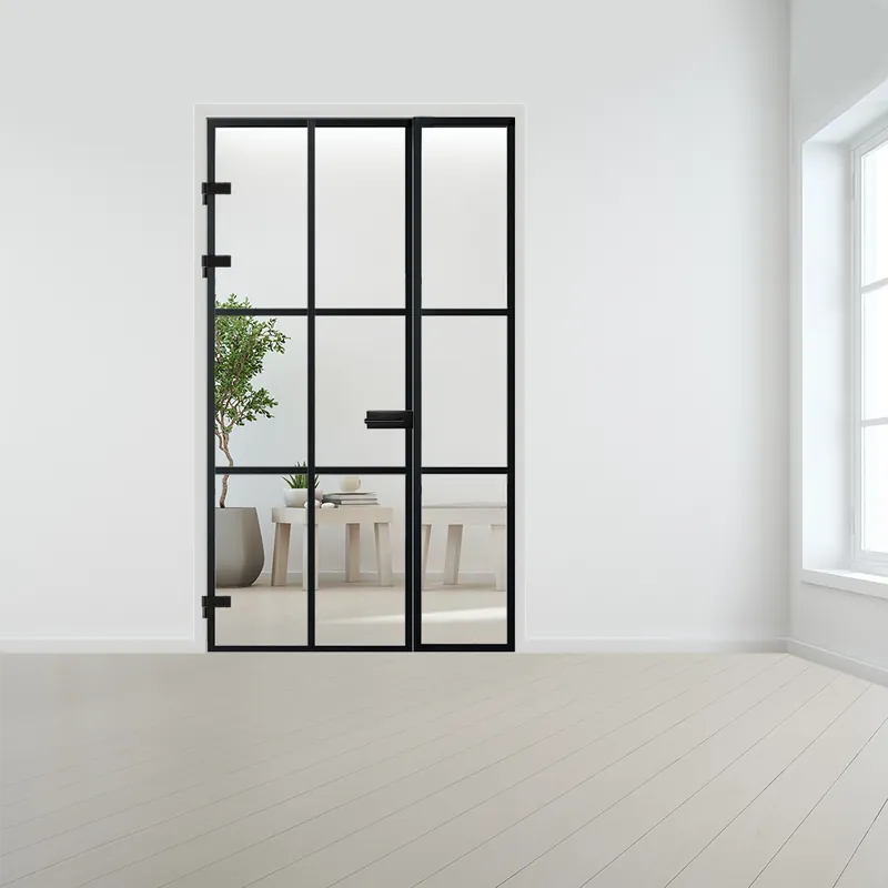Laatste Kans Steel look deur XL met zijlicht voor stomp kozijn