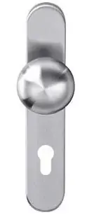Express Levering Intersteel knopschild verdekt 220x42mm PC72 rvs