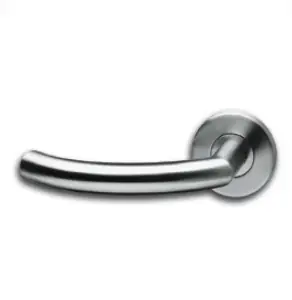 Intersteel enkele deurklink links Half rond 90° op rozet rvs Gereduceerde Prijs