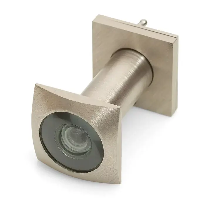DX Deurspion vierkant 200° voor deurdikte 40-65 messing rvs-look Rechtstreeks Van De Fabrikant
