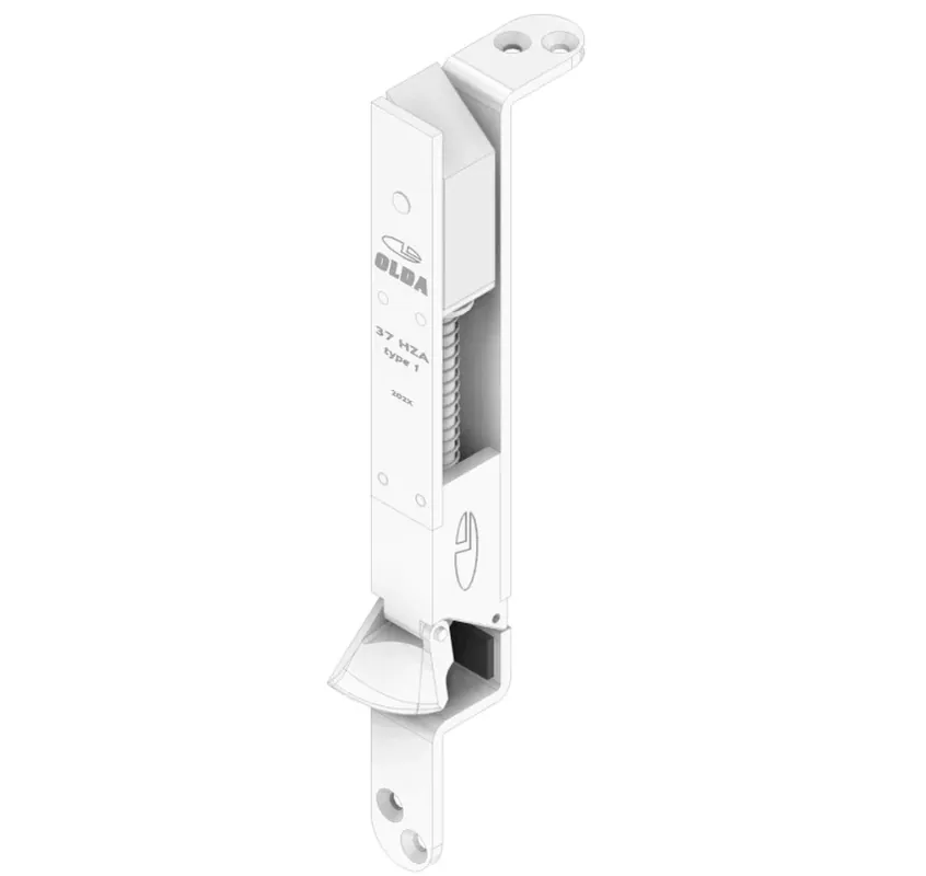 Betaalbaar Olda automatische kantschuif type 37 voor stalen/aluminium/houten deuren type 1 staal verzinkt