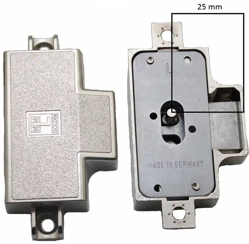Direct Beschikbaar Spanjoletslot 25 mm links Vernikkeld