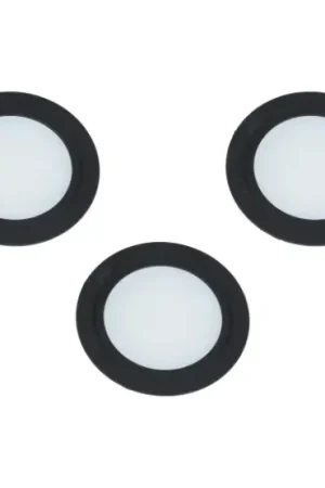 Alleen Vandaag Set van 3 led spots inbouw mat zwart