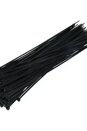 100 bundelbandjes nylon zwart 3,6 x 300 mm Flitsaanbieding