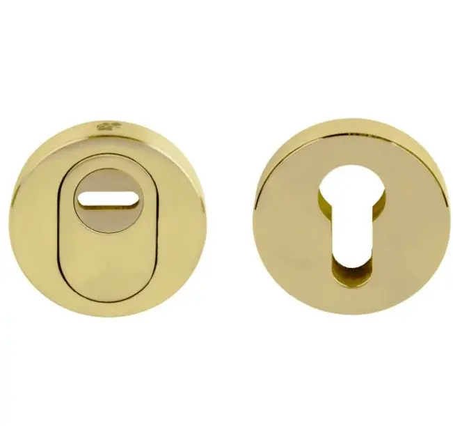 Must-Have SKG3 veiligheid-rozet met kerntrekbeveiliging BASICS LBVEIL-KT messing ongelakt