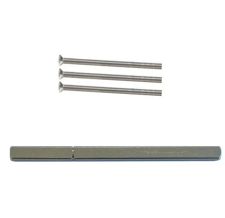 AXA montageset krukstift hefschuifbeslag kruk-kruk deurdikte 74-88 mm rvs Weekendaanbieding