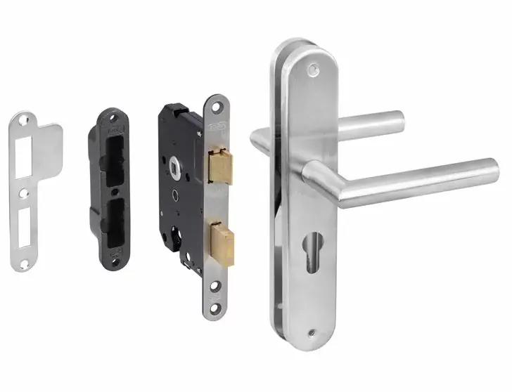 Speciale Aanbieding Starx Poortdeur set met rvs beslag en veiligheidsslot SKG1