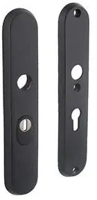Intersteel SKG3 Veiligheidsbeslag PC55 met kerntrekbeveiliging rvs/mat zwart Laatste Versie