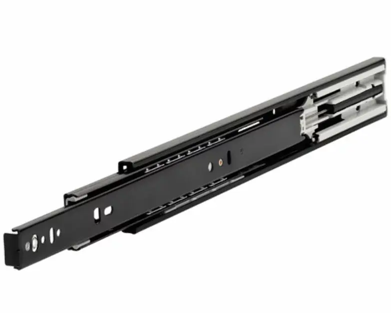 Paar ladegeleiders softclose volledig uittrekbaar 65 cm zwart Meest Verkocht