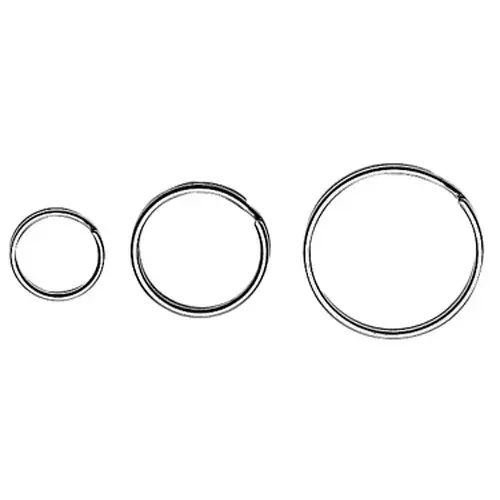 Finale Uitverkoop Sleutelring rvs 16 mm 10 st.