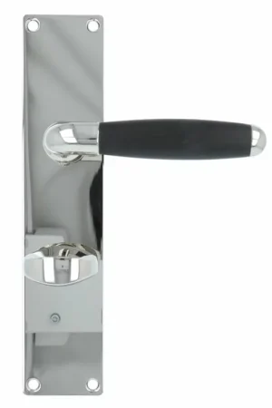 Deurklink Met schild Ton Model 1933 WC63/8 glans nikkel Betrouwbaar