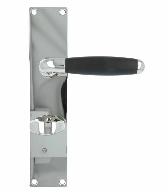 Deurklink Met schild Ton Model 1933 WC63/8 glans nikkel Betrouwbaar
