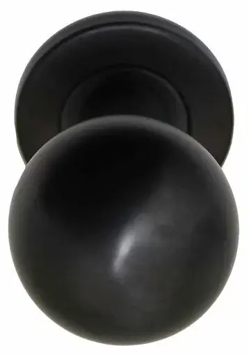 Uitverkoop Voordeurknop BASICS LB501V Vast op rozet PVD gunmetal