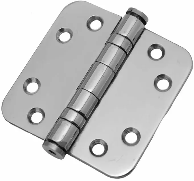 Kogellagerscharnier 7676 mm ronde hoek rvs gepolijst Laatste Kans