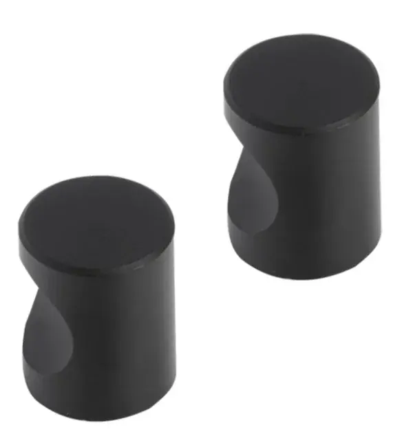 Meest Verkocht Differnz meubelknop cilinder 25 mm mat zwart 2 stuks