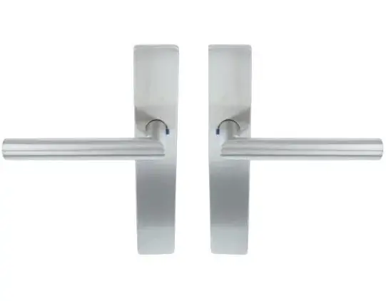 Favoriet ODShop deurklink Modern haaks op recht schild blind rvs