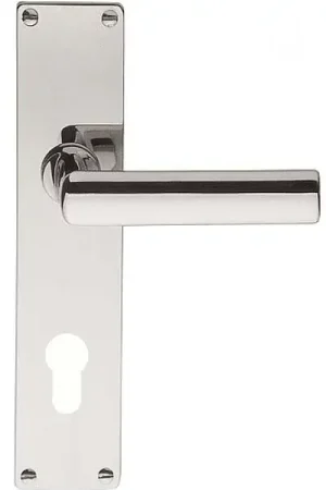 Weekendaanbieding Deurklink op schild cilindergat TIMELESS 1929MPY PC55 glans nikkel