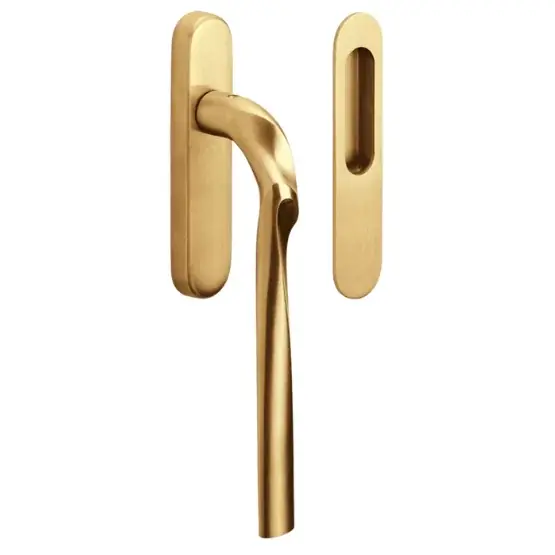 Op = Op Hef/schuifdeurbeslag ELEEZ ZH230 blind PVD mat goud