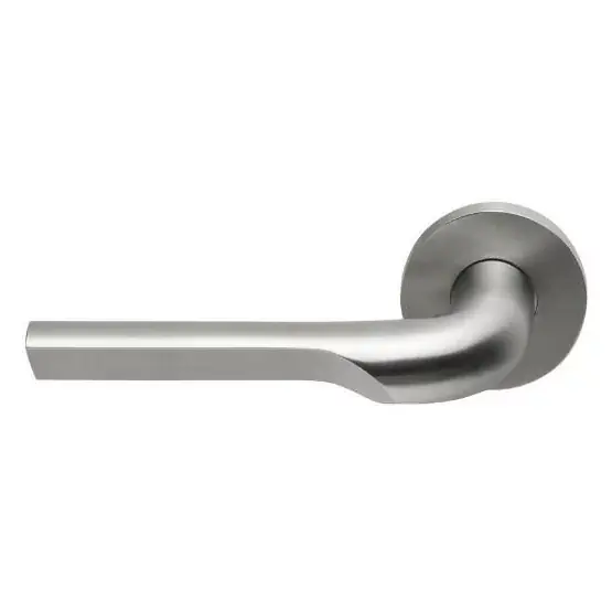 Enkele deurklink RIVIO by Gensler GL100-G op rozet links mat rvs Uitverkoop