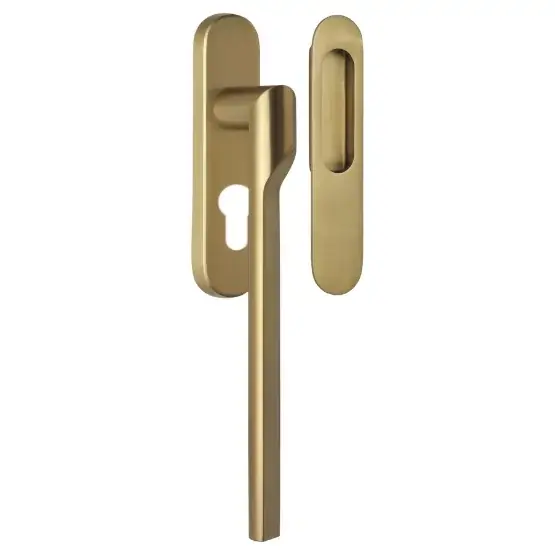 Tijdelijk Beschikbaar Hef/schuifdeurbeslag RIVIO by Gensler GL231 PC69 PVD mat goud
