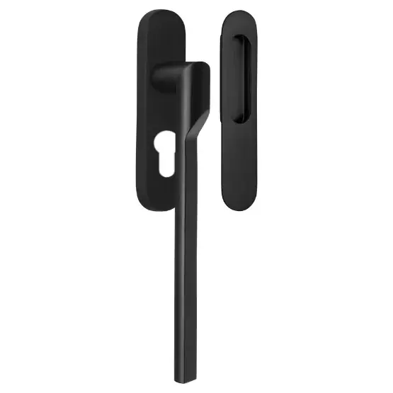 Hef/schuifdeurbeslag RIVIO by Gensler GL231 PC69 PVD zwart Bestseller