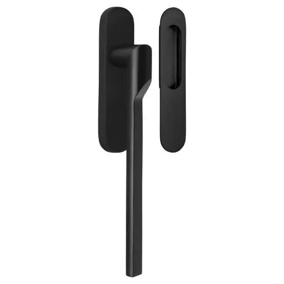 Hef/schuifdeurbeslag RIVIO by Gensler GL231 blind PVD zwart Premium