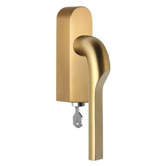 Goedkoop Draaikiepgarnituur RIVIO by Gensler GL100-DKLOCK-O links PVD mat goud
