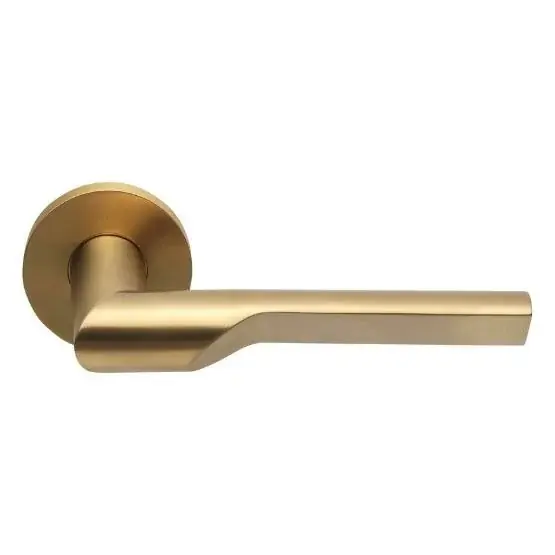 Deurklink RIVIO by Gensler GL101-G op rozet PVD mat goud Merkproduct