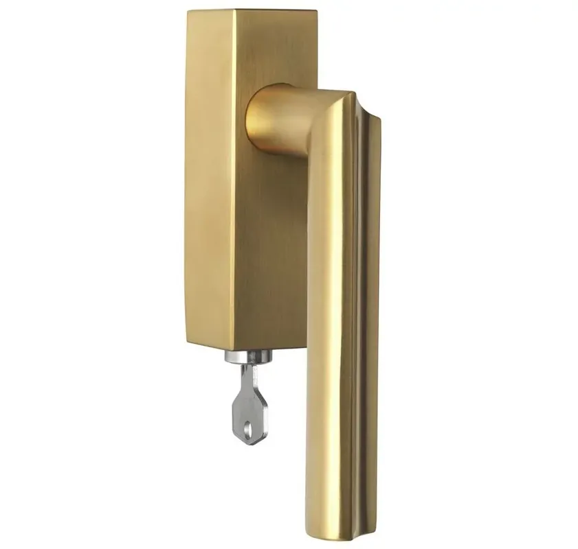 Draaikiepgarnituur ECLIPSE DR102-DKLOCK-O links PVD mat goud Meest Verkocht