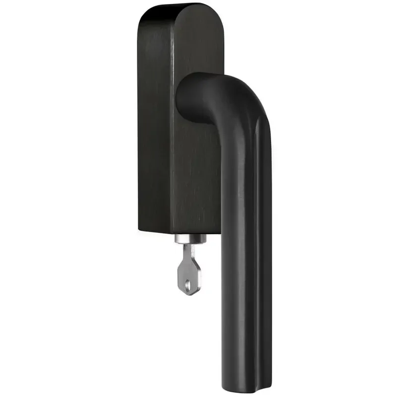 Draaikiepgarnituur ECLIPSE DR101-DKLOCK-O links PVD zwart Lage Kosten