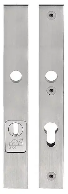 Veiligheidsbeslag PC55 met kerntrek beveiliging SQUARE LSQSM-28KT kruk/kruk SKG3 rvs Premium