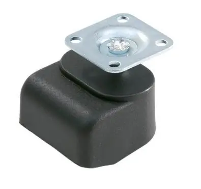 Nu Kopen Meubelwiel Zacht + Plaat 2 x wiel 25 mm