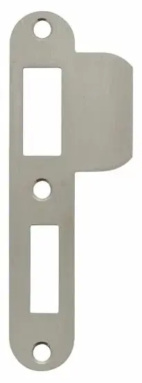 Voordeelprijs Intersteel Sluitplaat 127x23x1,5mm afgerond met korte lip DIN links rvs