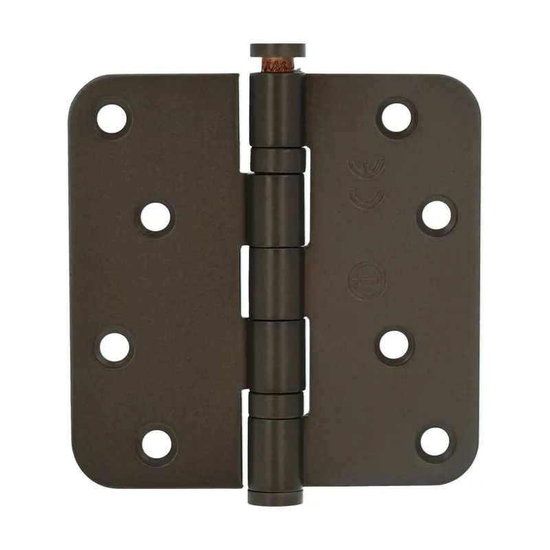 Intersteel kogellagerscharnier 89×89 mm ronde hoek PVD donker brons Op = Op