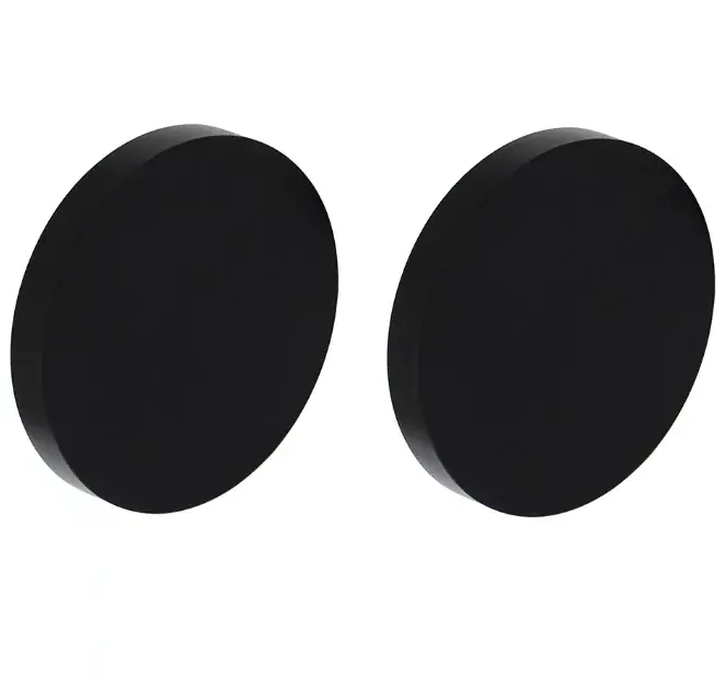 Hoge Kwaliteit Intersteel 2 afdekplaatjes ø55x8mm aluminium zwart