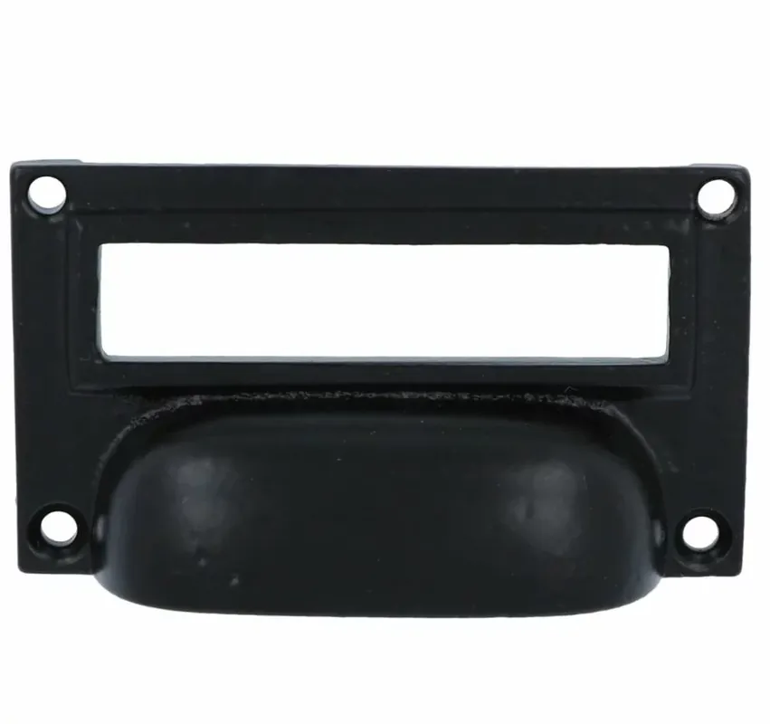 Koopje Etiketgreep ijzer zwart 78 x 40 mm