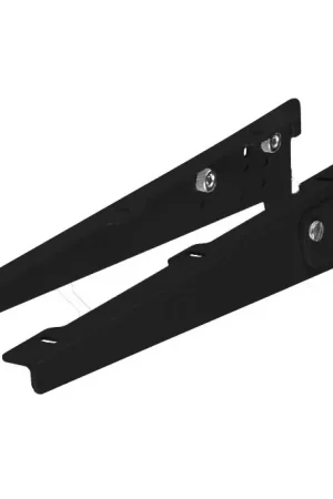 Goedkoop Set van 2 dragers verstelbaar 400 mm zwart gelakt