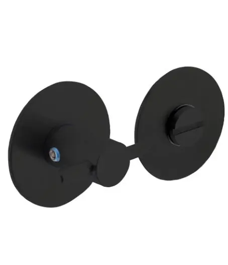 Intersteel wc-sluiting 8 mm renovatie zelfklevend rond plat 55×2 mm rvs zwart Veilige Betaling