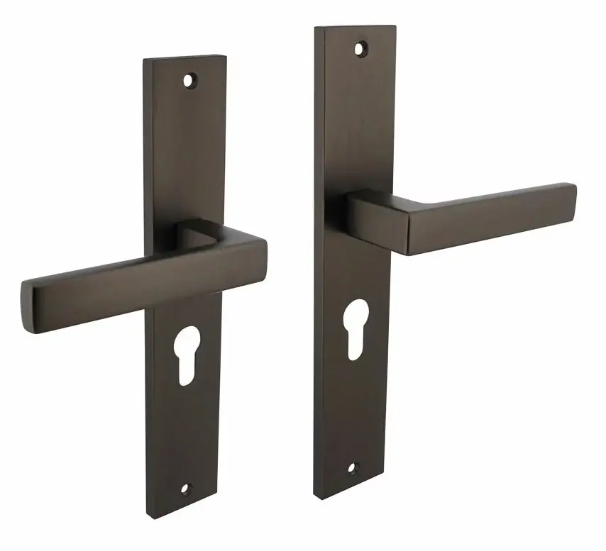 Beste Prijs Intersteel deurklink Hera op langschild PC55 antraciet grijs