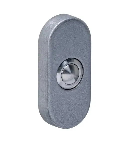 Speciale Aanbieding Intersteel beldrukker ovaal verdekt rvs getrommeld