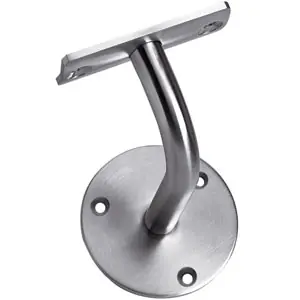 Weekendaanbieding Intersteel Leuninghouder gebogen opschroevend hol zadel rvs
